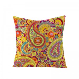 Bohemian Mandala Folk Geometrical Style Linen Throw Pillow Case Home Sofa Art Decor Cushion Cover  - #1