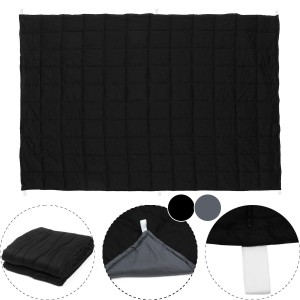 120x180CM Black Grey Weighted Blanket Cotton 7/9/11.5kg Heavy Sensory Relax Blankets - 7 7kg