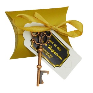 Wedding Souvenirs Gift Bags Party Bottle Opener Candy Pouch Packaging Bag Ribbon - 1