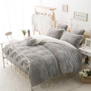 Large Soft Warm Shaggy Double Sized Fluffy Plush Blanket Throw Sofa Blankets Bed Blanket Bedding Accessories - S White