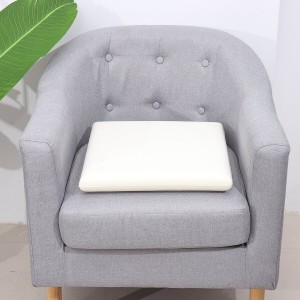 Memory Foam Seat Cushion Breathable Memory Pillow Inner for Office Chair Wheelchair - White40*40*4cm