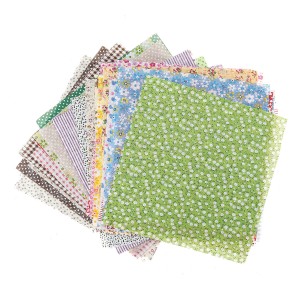 50PCS DIY Assorted Pre-Cut Square Bundle Charm Cotton Floral Quilt Fabric Patchwork