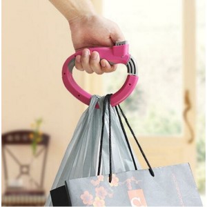  Retractable Portable Hanging Handle Multi Functional Extract D-type Devices Shopping Carry Bag Carrier Holder - Black