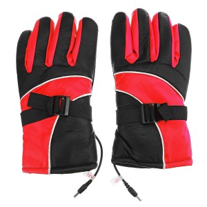 12V/48V Electric Heated Glove Warm Waterproof Gloves Winter Motorcycle Motorbike Riding Outdoor Thermal Equipment - Red 48v