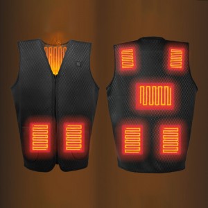 USB Charging Smart Heating Vest Odorless Magnetic Therapy Heating Vest Electric Heating Vest Warm Clothes - L