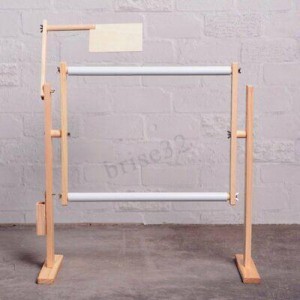 S/M/LCross Stitch Frame Hoop Embroidery Shelf Rack Adjustable Wooden Stand Desktop  U - L