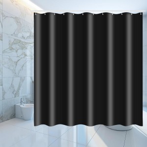 Waterproof Black Shower Window Curtain Bathroom Drape Hotel Home Decor Fashion - 180*180cm