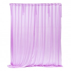 2.4M Colorful Ice Silk Cloth Wedding Party Backdrop Curtains Drapes Background - light pink