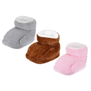 2 Model Heating Adjustable Electric Foot Warmer Heater Power Saving Safe Start Warm Foot Cover Feet Heating Pad - Grey