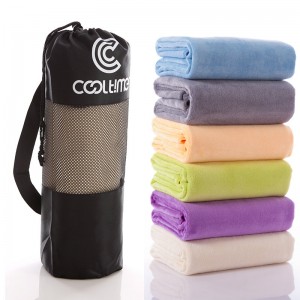 90x180cm Superfine Fiber Quick-Dry Towel For Outdoor Swimming Training Travel Dance Yoga  - Beige