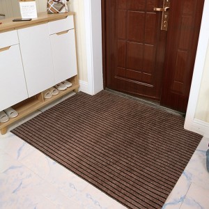 Coffee Camel Anti-slip Rug Oil-proof Stain Resistant Long Floor Mat Waterproof Door Entrance Mat - 50*180cm