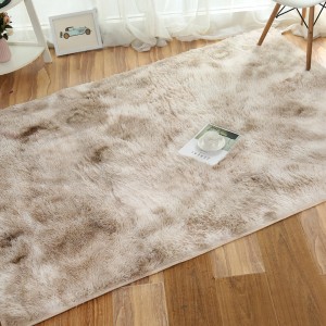 Fluffy Rug Shaggy Floor Mat Soft Faux Fur Home Bedroom Sheepskin Hairy Carpet Blankets - Silver Grey