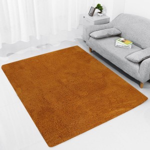 Soft Fluffy Shaggy Mat Living Room Bedroom Carpet Anti-skid Sofa Floor Area Rug - 1.6 x 2.0M Beige