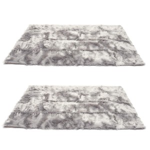 Soft Fluffy Sheepskin Rug Nordic Bedroom Carpet Floor Bedside Long Pile Shaggy Rug - 160*200cm