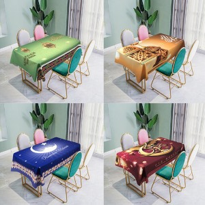 Waterproof Tablecloth Table Cover Rectangle Polyester Fiber Table Cloth Decoration Home Party Cover - TFL-Z14 140*180CM