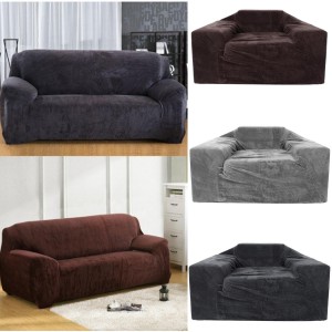 4 Colors 3 Sizes Sofa Covers Couch Slipcover Stretch Chair Elastic Fabric Settee Protector - G