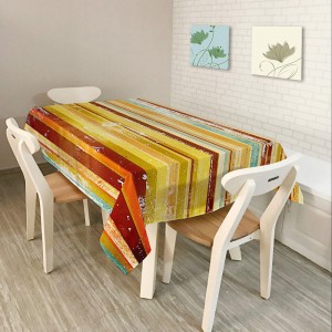 Southeast Asia Rural Home Decor Colorful Lattice Retro Pattern Table Cloth Dining Tablecloth Cover - 140 * 140 ซม 9